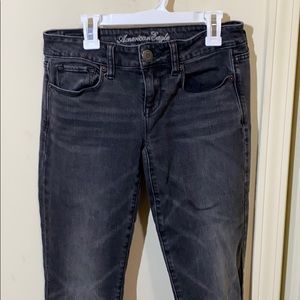 2 for $25 American Eagle Outfitters Black Wash Skinny Jeans